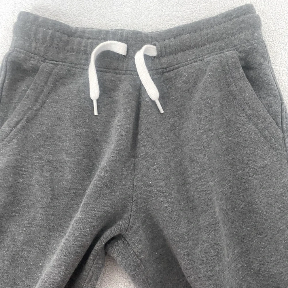 Old Navy Boys Straight Leg Joggers Size Small (6/7) Gray with Drawstring